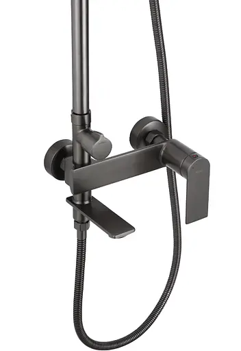 Душова система Rea Storm gun grey з виливом REA-P9534, Графіт - фото 3