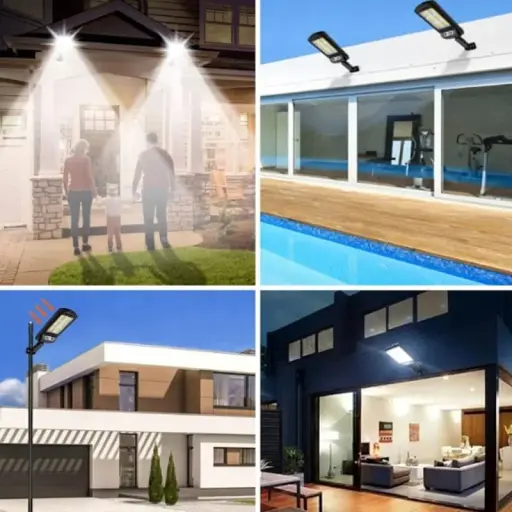 Сонячний світлодіодний світильник Red Garden P4 з датчиком руху та сутінків, 240 COB LED, пульт, IP65 - фото 7