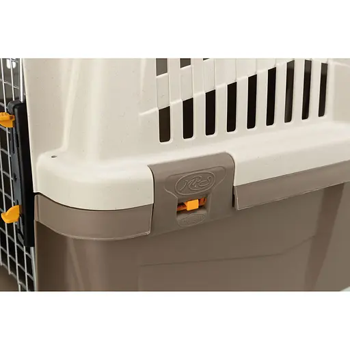 Контейнер-переноска Trixie для собак Skudo 3 весом до 24 кг пластик размер S 40x39x60 см коричневая - фото 5