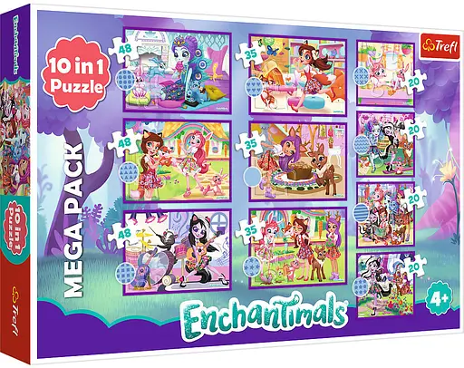 Набір Пазли - (10в1) - "Чарівні Енчентімалс" - фото 1