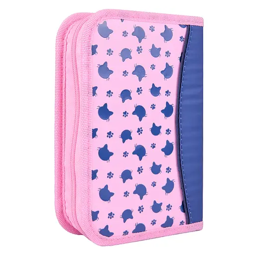 Шкільний пенал твердий одинарний з двома клапанами Yes Mewo-Meow HP-04 - фото 2