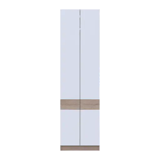 Шафа для одягу Doros Сола Дуб Сонома/Білий ДСП 60х40х215 (44900344) - фото 3