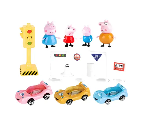 Ігровий набір Свинка Пеппа автостоянка з машинками і фігурками (618-2) - фото 2
