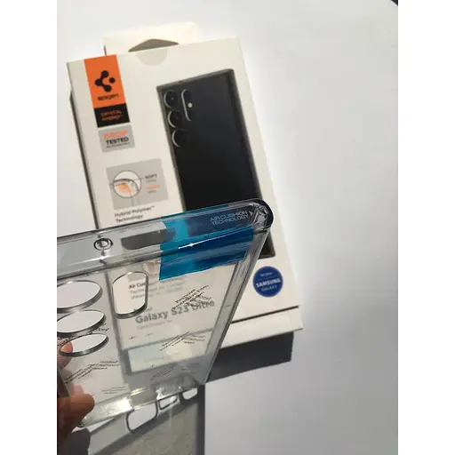 Оригинальный противоударный чехол Spigen Ultra Hybrid для Samsung Galaxy S23 Ultra (6.8") Space Crystal ACS05647 - фото 3