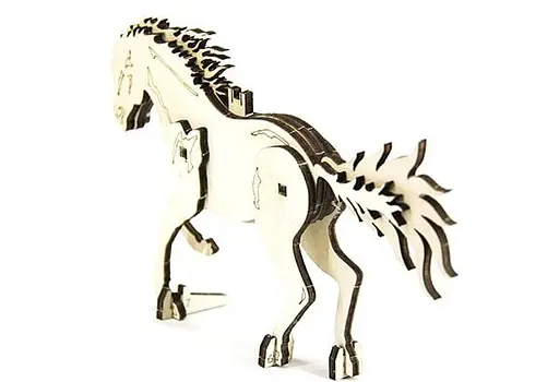 Дерев'яний конструктор Скакун 9 деталей - фото 5