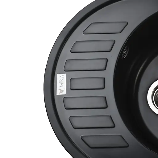 Гранитная мойка Mira ARNICA черная для кухни устойчивая к царапинам безопасная для продуктов - фото 5