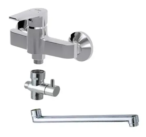 Змішувач для ванни Cersanit Vero S951-242 з довгим виливом Хром 30412 - фото 2