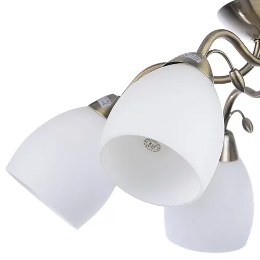 Люстра потолочная Brille классическая E14 60W BZ (LK-162C/6) - фото 2