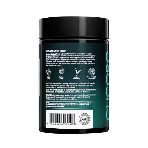 Естественная добавка Elicore Labs Ginkgo Biloba Ultra, 60 вегакапсул - фото 3