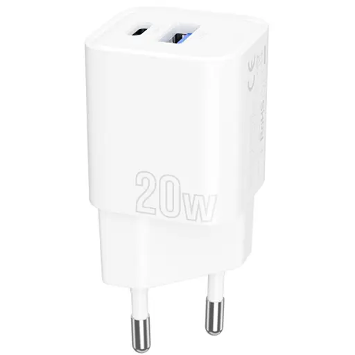 Мережевий зарядний пристрій Proove Silicone Power Plus 20W USB-C/USB-A White (WCSP2011002) [130278]