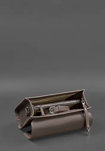 Жіноча шкіряна сумка-кроссбоді Lola темно-бежева - фото 5