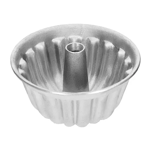 Кільцева алюмінієва форма для випічки кексів з втулкою 20 x 10 см, Хлібпром 83964 - фото 2