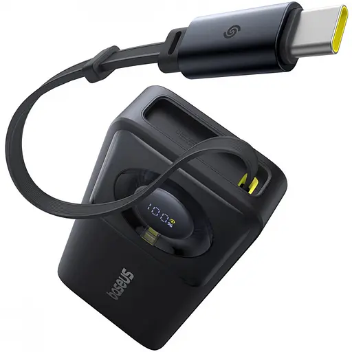 Зовнішній акумулятор Baseus 65W 20000 mAh Free2pull Retractable For Macbook Laptop - фото 1