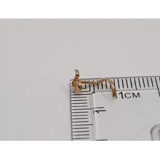 Золота сережка-пірсинг Dear в ніс Dear. 1054 - фото 2