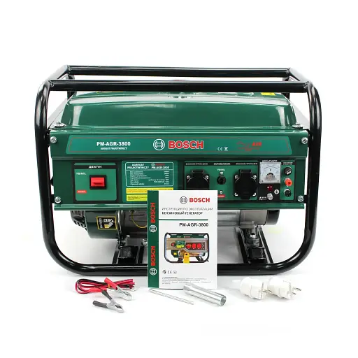 Бензиновый генератор BOSCH PM-AGR-3800 (3,5 кВт/3.8 кВт) Ручной запуск