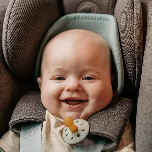 Дышащий вкладыш AeroMoov Air Layer для автокресел группы 0 мятный (AL-0-MI) - фото 6