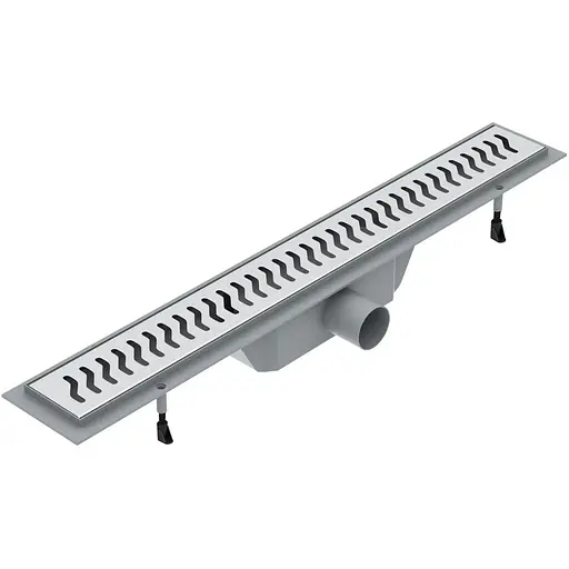 Душевой канал Volle с решеткой Волна 800 мм 90-22-803 - фото 1