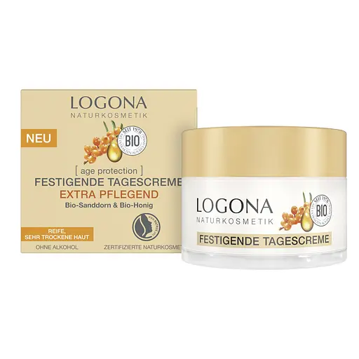 БИО-Крем дневной против морщин Экстра питание с Облепихой и Медом Logona 50 мл - фото 1