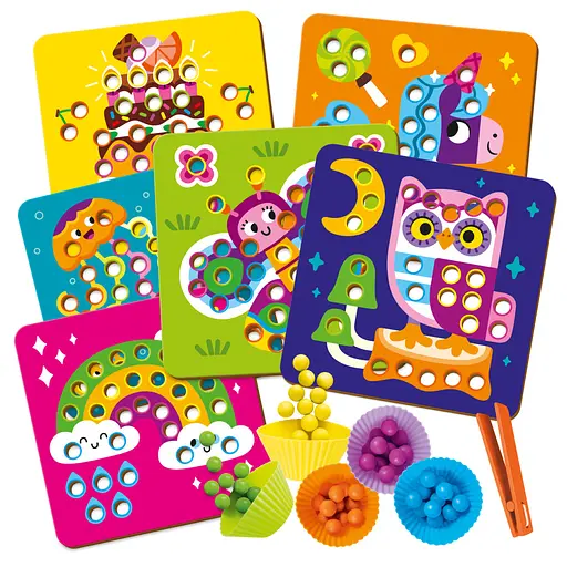 Мозаика с деревянными шариками "Дополни картинку" Vladi Toys ZB2002-08 (укр) - фото 2