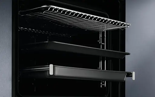 Духовой шкаф электрический Electrolux А пара дисплей конвекция телескопические направляющие 65 л черный - фото 6