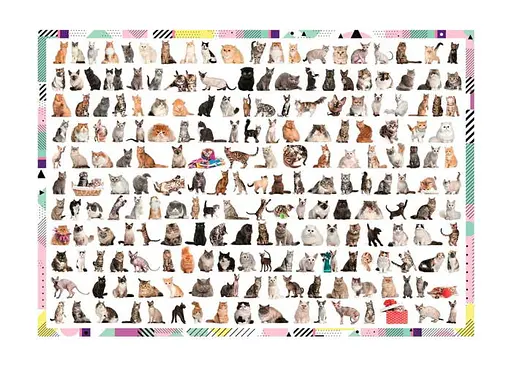 Пазл Trefl 208 котів, 1000 ел. (10498) - фото 2