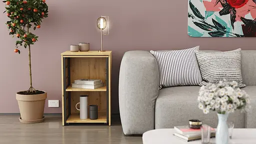 Стіл-тумба трансформер Смарт 2/2 Ferrum-decor 750x1450x600 Чорний метал ДСП Дуб Артизан 16 мм (FRD-105107) - фото 2