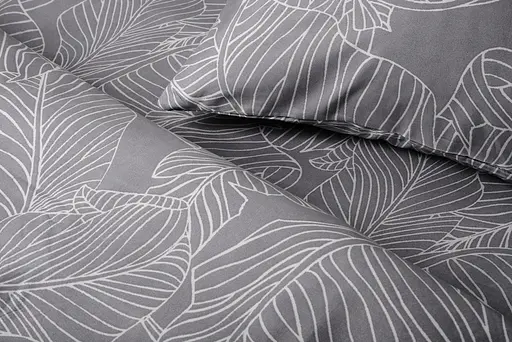 Комплект постільної білизни Євро 200х220 см Leaves Grey SOHO pbe0050892 - фото 3