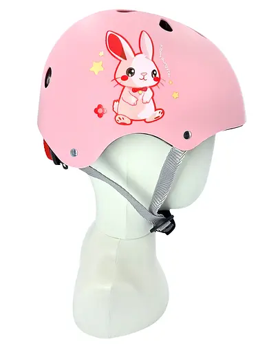 Комплект детский шлем и защита Yongkang GB24429-2009 S (5-9 р) розовый кролик (G0001884) - фото 2