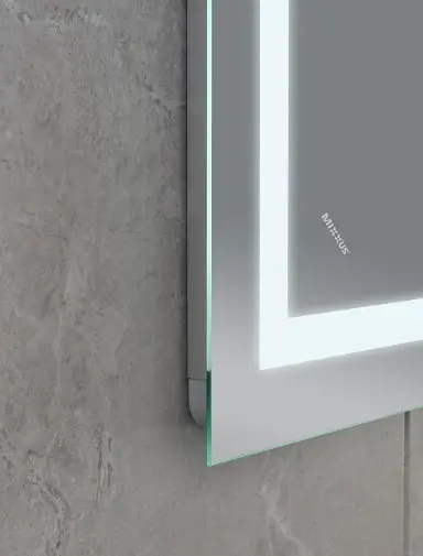 Дзеркало Mixxus WARM MR12-80x70-REVERSE з LED Touch, Anti-fog, димером, регулюванням яскравості (MI6936) - фото 5