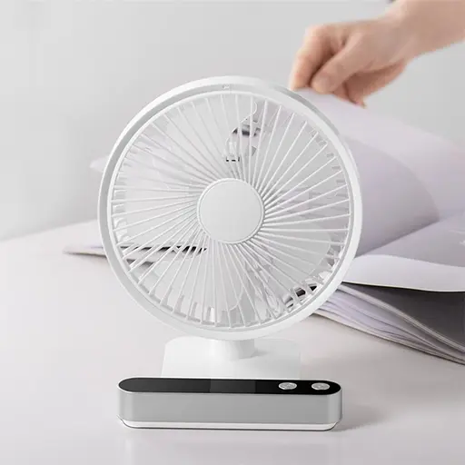 Вентилятор настольный беспроводной GXQC F702 белый - фото 2