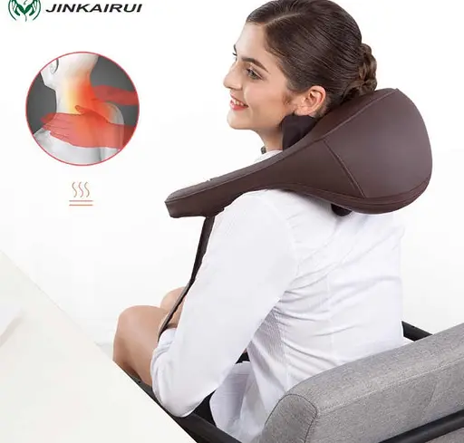 Роликовый массажер для шеи, плеч и спины Jinkarui K12 Эффект массажиста - фото 8