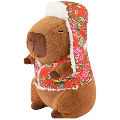 Детский набор Игрушка плед Капибара в костюмах мягкая игрушка с пледом для детей - фото 1