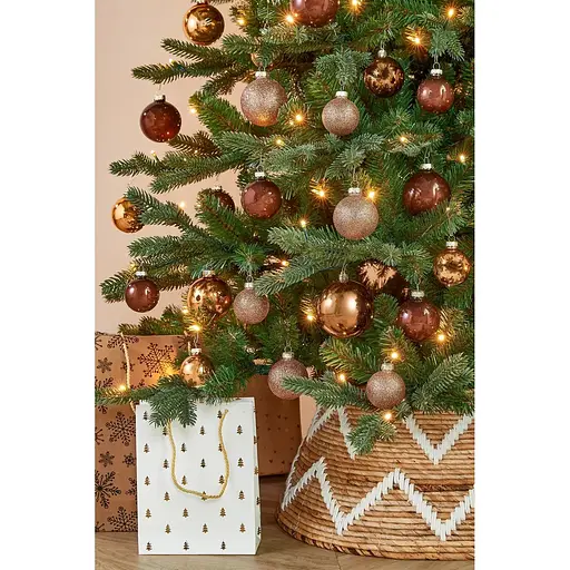 Комплект ялинкових куль Mica Decorations скляні 7/6/5 см шоколад 42 шт. (1180830) - фото 3