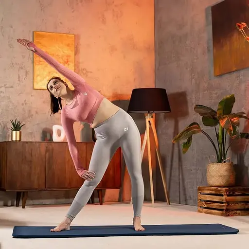 Коврик для йоги Hop-Sport HS-NB016GM NBR 1,5см темний морський - фото 3