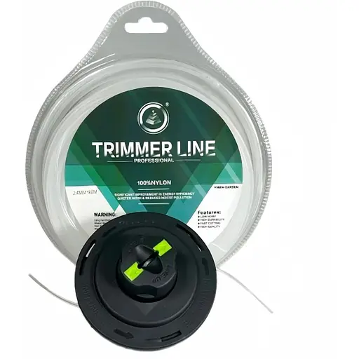 Универсальная косильная головка LADAMI M8 x 1.25 с белой круглой линией для стрижки 2.4 мм