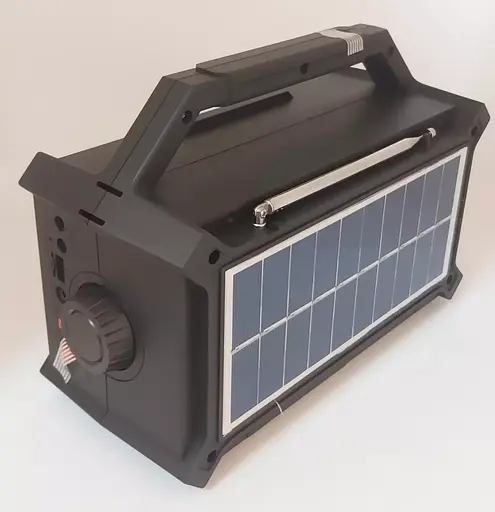 Портативна Bluetooth колонка FP-236-S-L радіо + зарядний пристрій + сонячна панель + 2 лампи - фото 3