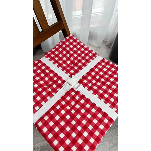 Водоотталкивающая подушка на стул Красная клеточка (2 шт.) - фото 7