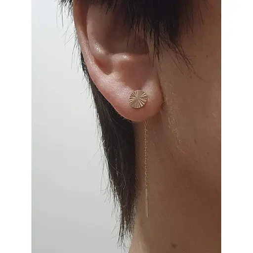 Золоті сережки-протяжки Favoritum. 210100_А - фото 2