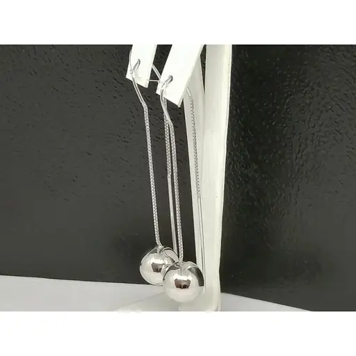 Срібні сережки-протяжки Qvaliz. 902-0808OR - фото 2