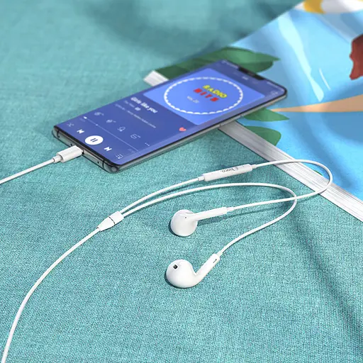 Навушники Hoco M1 Max crystal earphones for Type-C with mic білі - фото 3