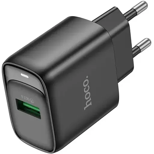 Сетевое зарядное устройство для ноутбука Hoco C140A Smart single port QC3.0 charger(EU) Черный - фото 1