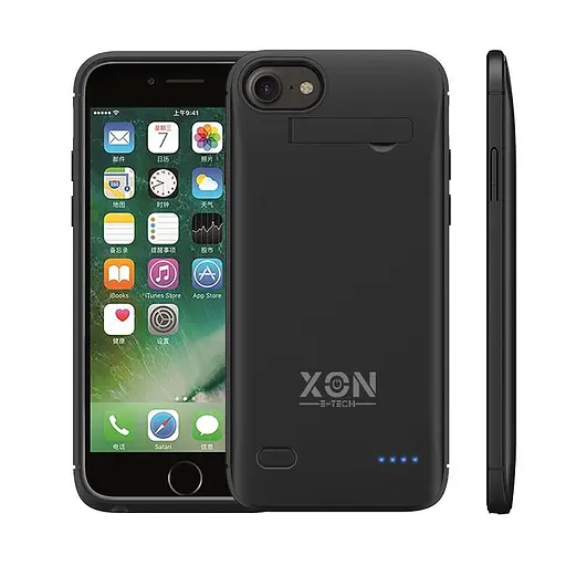 Чехол-аккумулятор XON PowerCase для iPhone 6/6S/7/8/SE (new) 5200 mAh Черний (PCBS1108152B 2780) - фото 1