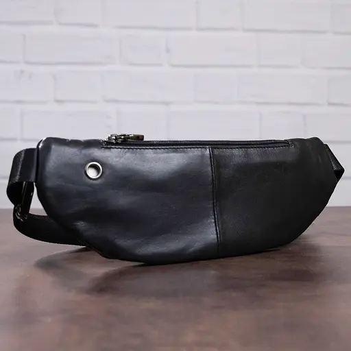 Сумка поясная из натуральной кожи Vintage 34х12,5х2 см 000200015 - фото 8