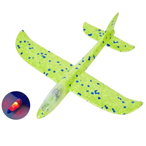 Самолет, 22,5 см, свет, 28,5x11x3 см (В ассортименте)