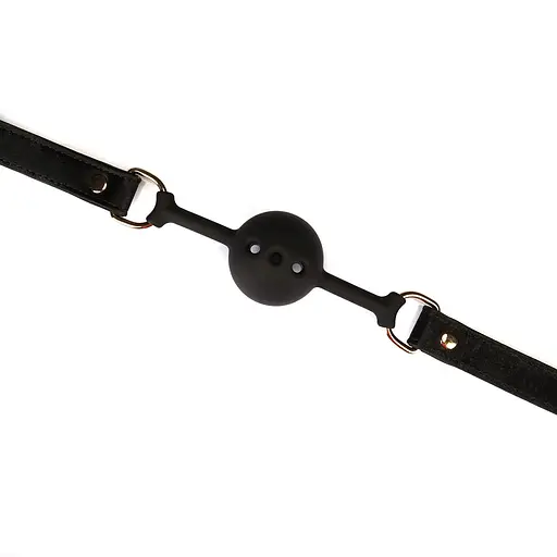 BDSM кляп Liebe Seele Boudoir Amor Ball Gag чорний - фото 4