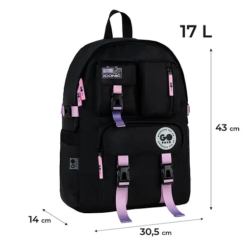 Рюкзак GoPack Education Teens 2500L черный, градиент Черный (GO26-2500L-2) - фото 2