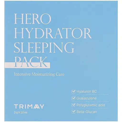 Маска для обличчя Trimay Hero Hydrator нічна 3 г х 20 шт.
