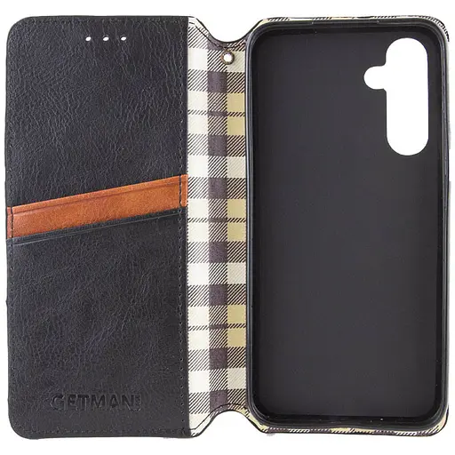 Шкіряний чохол-книжка Getman Cubic (PU) для Samsung Galaxy A34 5G Чорний - фото 2