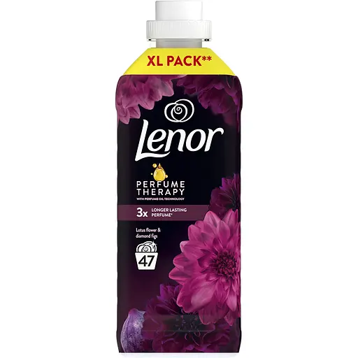 Кондиционер для белья Lenor Цветок лотоса и бриллиантовые фиги 47 циклов стирки 987 мл - фото 2