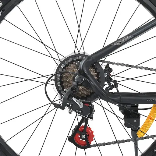 Велосипед SKD75 MTB 2605-1, 26 дюймів, сталева рама 16 Sunrun 24SP чорний - фото 5